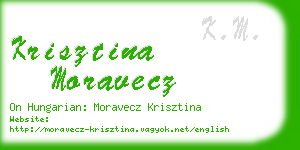 krisztina moravecz business card